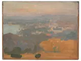 E. Phillips Fox, Untitled (Landscape), oil on panel