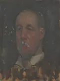 Possibly By Emanuel Phillips Fox, Portrait of a Man, oil on panel