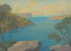 Possibly By Ethel Carrick Fox, Harbour View, oil on canvas
