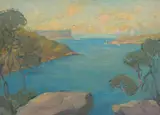 Possibly By Ethel Carrick Fox, Harbour View, oil on canvas