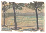 Possibly Emanuel Phillips Fox, Landscape Studies, oil on canvas (3)
