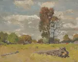 James Muir Auld, Country Scene, 1936, oil on composition board