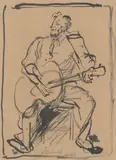 William Dobell, Man with Guitar