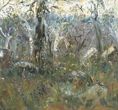 Landscape by Celia Perceval, oil on canvas, sold Jun 2021