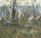 Celia Perceval, Landscape, oil on canvas
