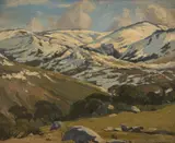Will Ashton, The First Snow, Mount Kosciuszko, oil on board