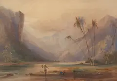 Conrad Martens, Tahiti, 1836, watercolour on paper