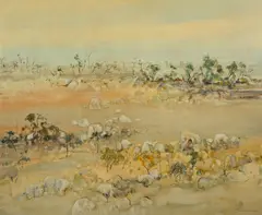 William Boissevain, Landscape, 1978, oil on board