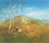 David Boyd, Children Playing, oil on board