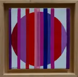 Dorrance Velay, Abstract geometric composition, Oil on canvas