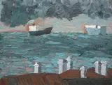 Julian Twigg, View from George, 2015, oil on board