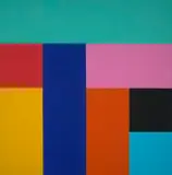 Robert Owen, Origami Series, Untitled No. 2, 1992, oil on canvas
