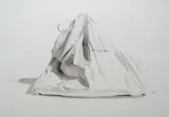Michael Zavros, Balenciaga, 2009, charcoal on paper