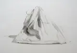 Michael Zavros, Balenciaga, 2009, charcoal on paper