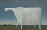 John Kelly, Dobell's Cow VI, 1992-93, oil on board