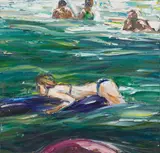 Nicholas Harding, In The Swell (Lilo Girl, Swim Ring and Figures)
