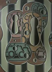 Paul Boston, Torso (Torso with Six Tablets), 2002, oil on linen