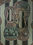 Paul Boston, Torso (Torso with Six Tablets), 2002, oil on linen