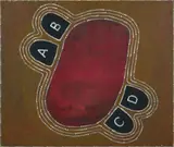 Gordon Bennett, Psychotopographical Landscape (Pastoral) no. 10
