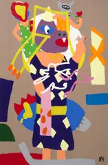 Nigel Sense, Saturday Night on the Turps, 2019, synthetic polymer paint on canvas
