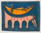 Deborah Halpern, The Dog and the Moon II, 1996, screenprint 10/65