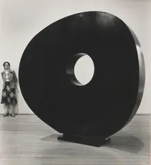 Richard Beck, Inge King at Realities Gallery, 1977, silver gelatin photograph