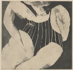 Bather by George Baldessin, 1965, etching and aquatint 1/10, sold Mar 2021