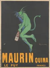 Leonetto Cappiello, Maurin Quina, 1906, original lithographic poster