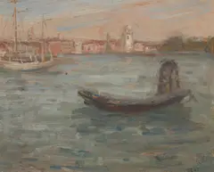 Elizabeth Dickson Gibson, Afternoon, Grand Canal, oil on panel