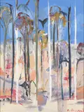 Arthur Boyd, Shoalhaven Landscape, Pulpit Rock, oil on canvas