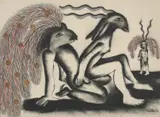 Mirka Mora, Untitled, 1973, mixed media on paper