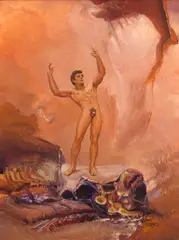 Psychoscape II by James Gleeson, oil on board, sold Mar 2021
