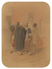 Litigants of Sydney: A Case to Stand Over by S.T. Gill, watercolour on paper, sold Mar 2021