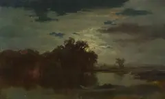 Charles Rolando, Landscape, oil on canvas