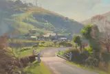Ernest Buckmaster, (Across the Bridge), oil on canvas