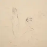 Springtime at Springwood by Norman Lindsay, c.1929, pencil on paper, sold Mar 2021