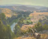 Ernest Buckmaster, Goulburn River, oil on canvas on board