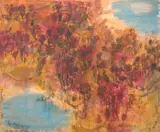 David Rankin, Lake by the Coast, 1984, oil on canvas
