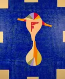 Robert Jacks, Blue Harlequin, 1997, oil on linen