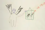 Theatre 2 Beckett by Sidney Nolan, c.1978, oil pastel on paper, sold Mar 2021