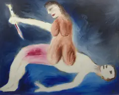 Sidney Nolan, Lovers Screwed On To Murder Their Shame, 1966, oil on canvas