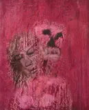 Shakespeare Sonnet no. 71 (Lest the wise world should look into your moan and mock you with me after I am gone) by Sidney Nolan, c.1963, mixed media on paper, sold Mar 2021