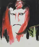 Noh Theatre, Japan by Sidney Nolan, c.1957, mixed media on paper, sold Mar 2021