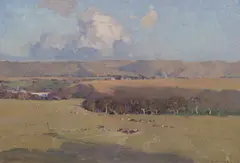 William Dunn Knox, Australian Landscape, oil on canvas