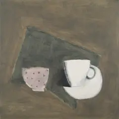 Cup No. 2 by Kevin Lincoln, 1992, oil on canvas, sold Dec 2020