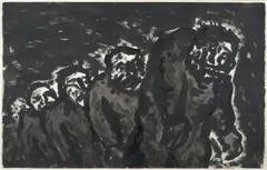 Untitled by Peter Booth, c.1979, ink on paper, sold Dec 2020
