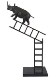 Gillie & Marc Schattner, Rhinos on the Up and Up, bronze ed. 2/15