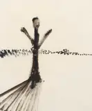 Tree Figure by Sidney Nolan, c.1965, mixed media on paper, sold Dec 2020