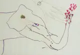 Roots of Heaven by Sidney Nolan, 1977, mixed media on paper, sold Dec 2020