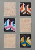 Six Studies for Snake by Sidney Nolan, 1972, mixed media on paper (6), sold Dec 2020